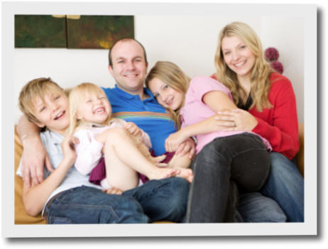 Illinois Family at home enjoying their Mortgage from Axis